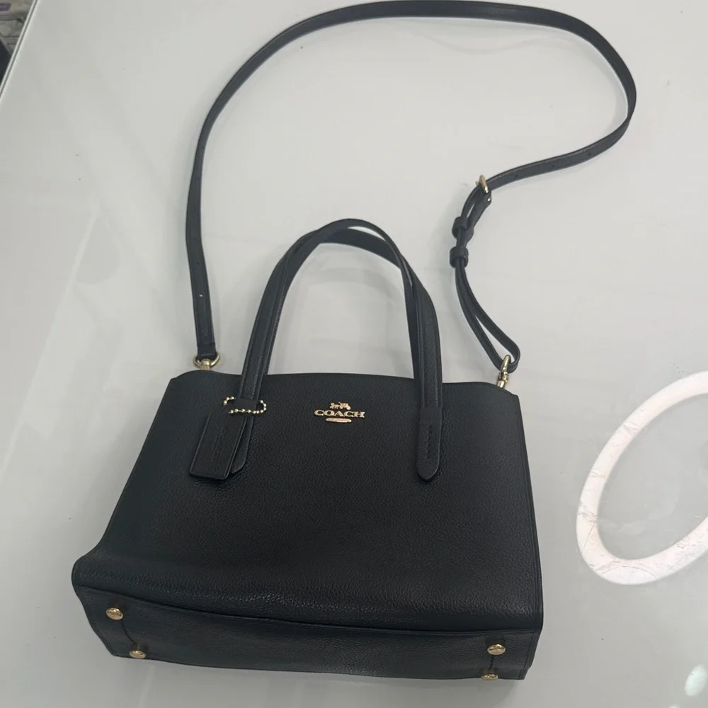 Coach Black Leather Satchel